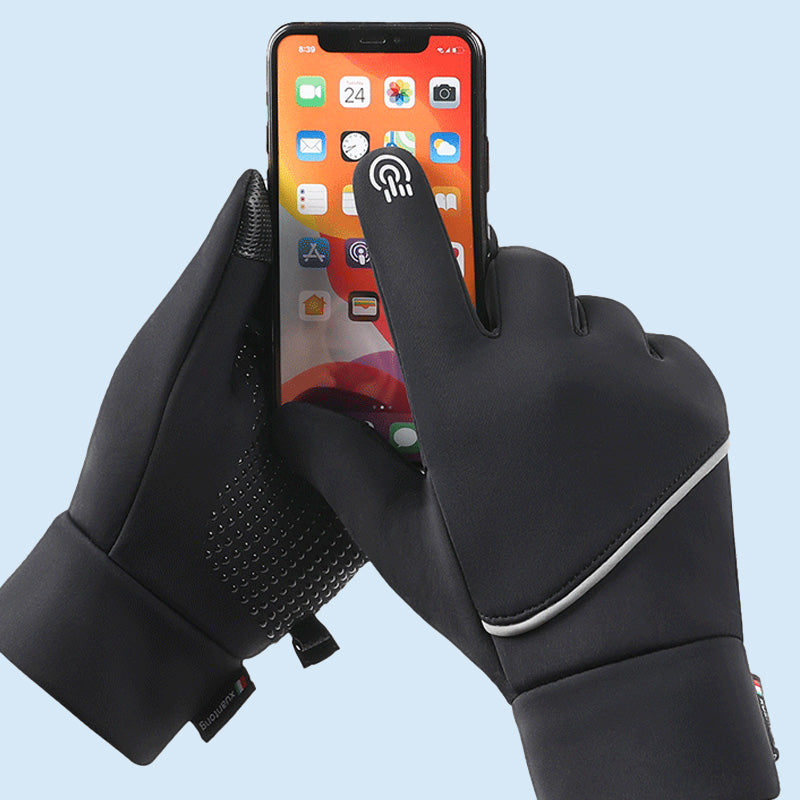 Winterwinddichte Touchscreen-Fahrradhandschuhe