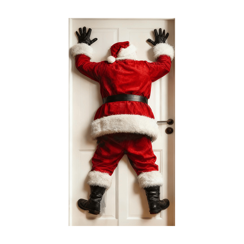 🎅Julenissens Dørklistremerke Dekorasjon