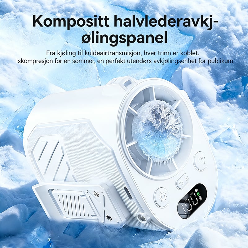 Bærbar iskjølende klipsvifte