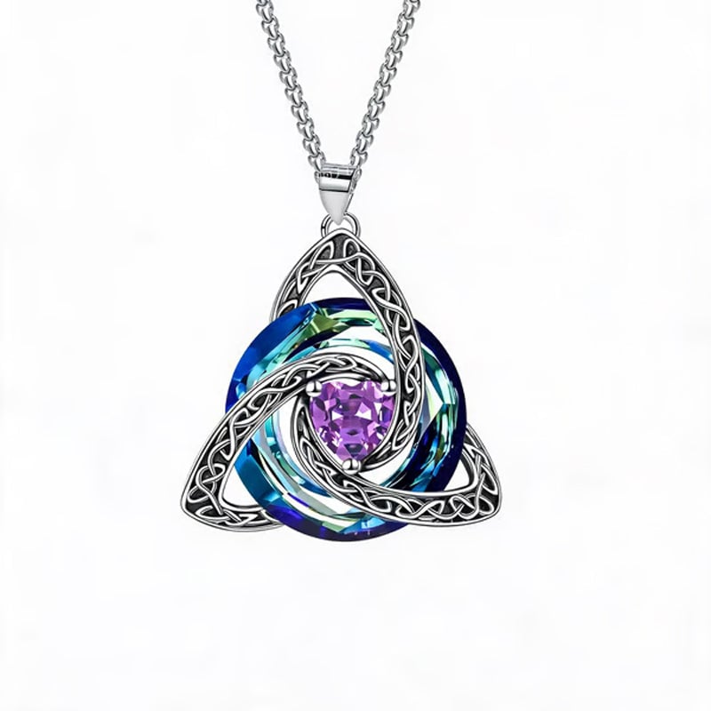12-Month Celtic Birthstone Necklace