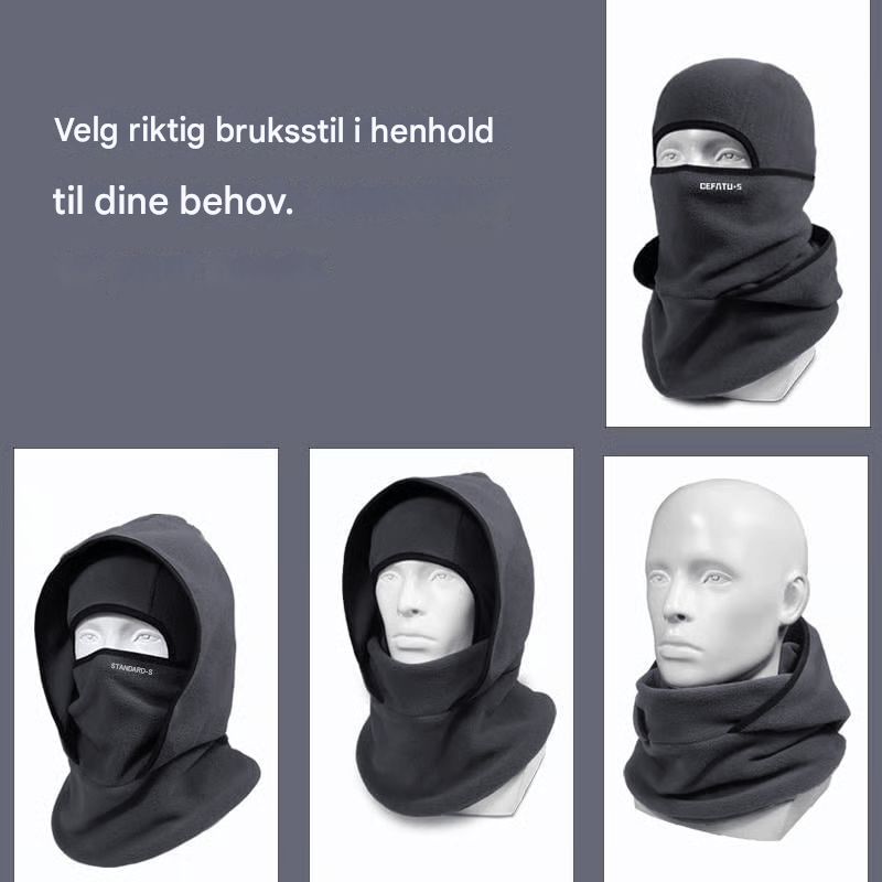 Alt-i-Ett Halsmansjett og Sykkelmaske