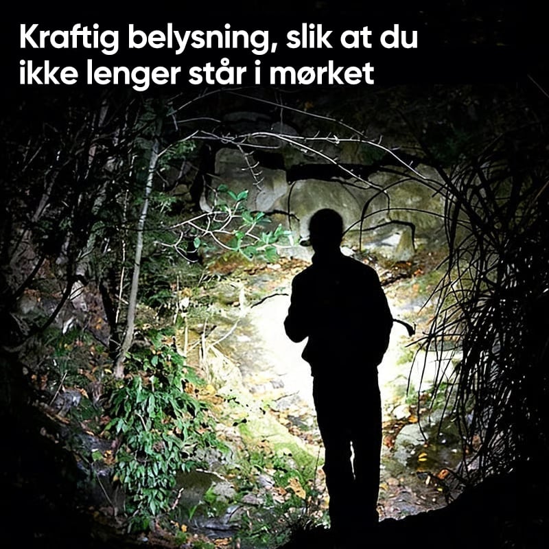 Øremontert induktiv hodelykt