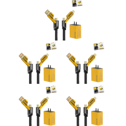Dobbel USB + Dobbel Type-C 120W hurtigladehode