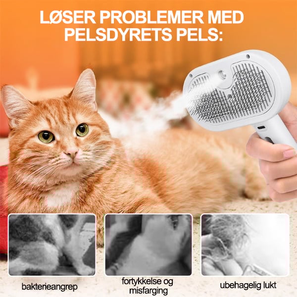 Sunnook 3-i-1 Spray Kattbørste
