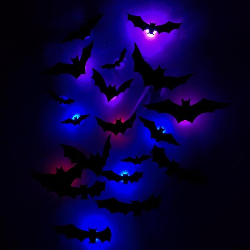 3D Flaggermusdesign LED Dekorasjon