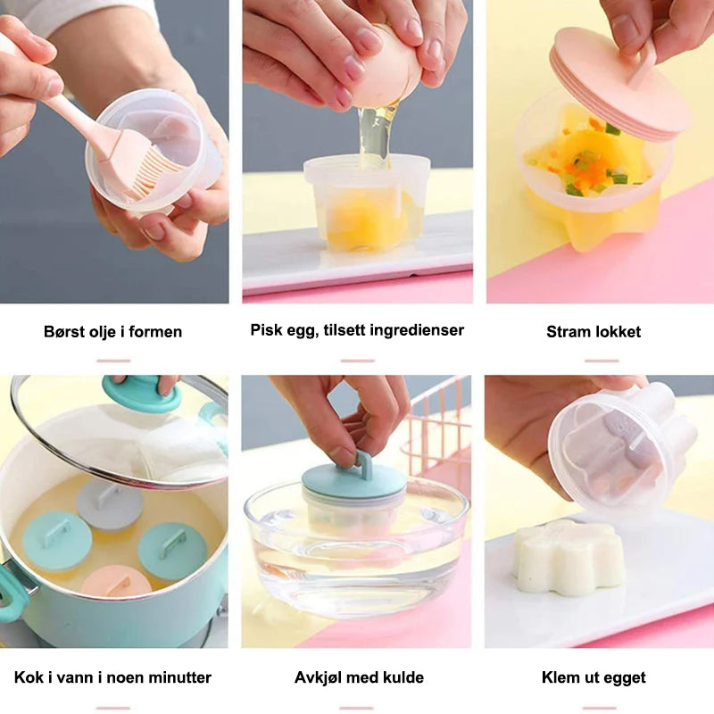 Søt kokt eggeform