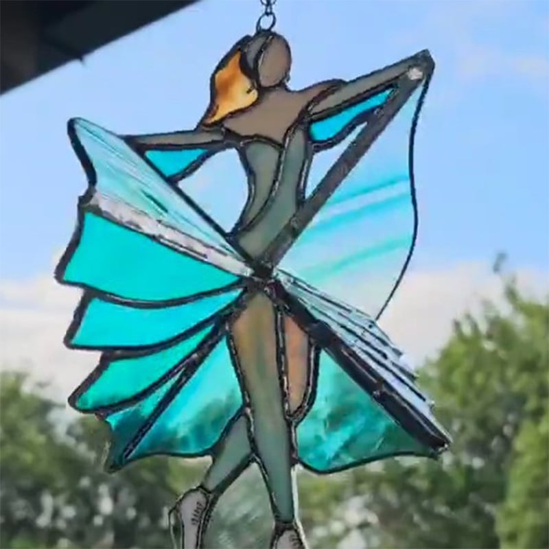 Håndlaget Spinner i Farget Glass