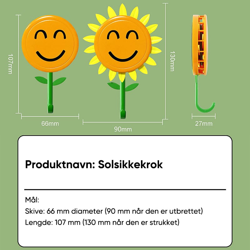 Selvklebende Solsikkekrok