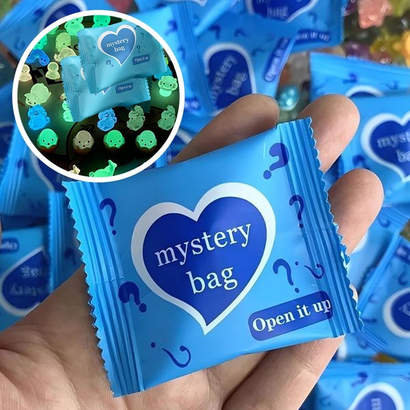 Mini Glød-i-Mørke Dyrefigurer med Blindposer