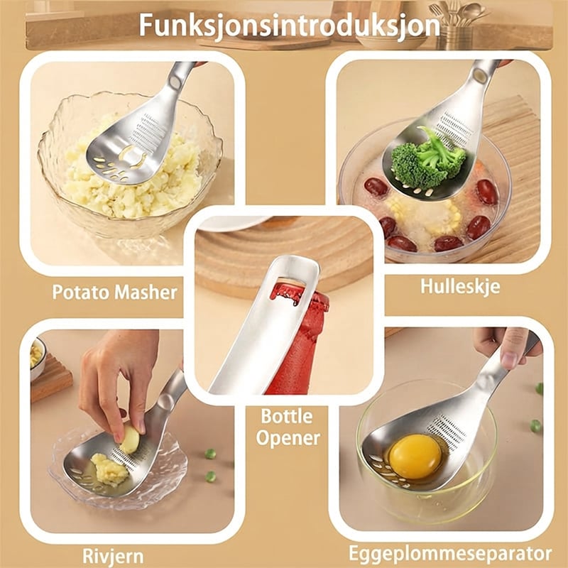 Multifunksjons Kokeskje