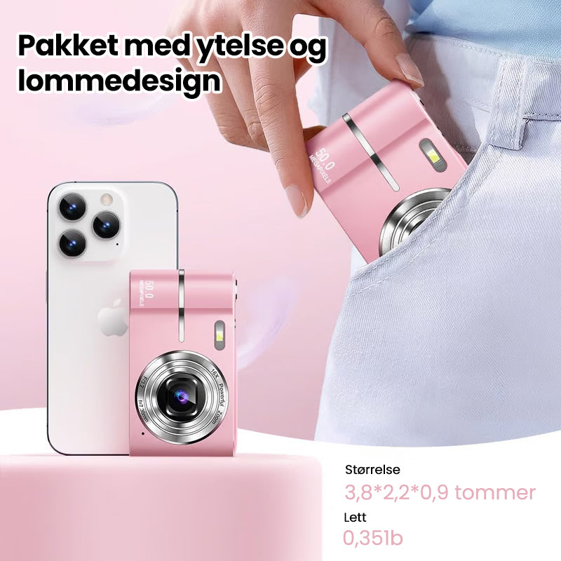 Oppgradert FHD 1080P digitalkamera