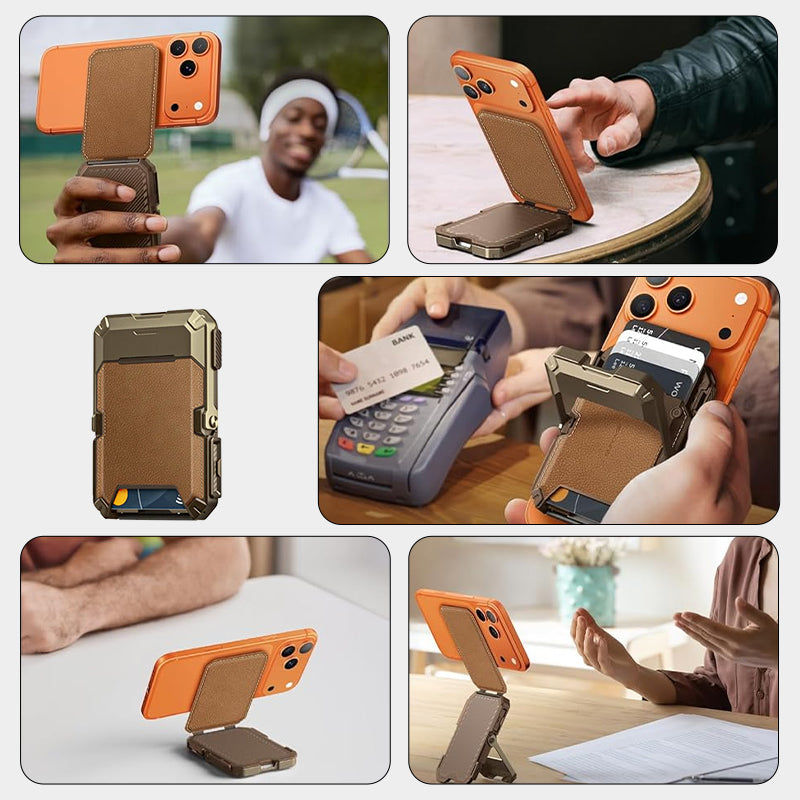 Magnetic Wallet with Stand