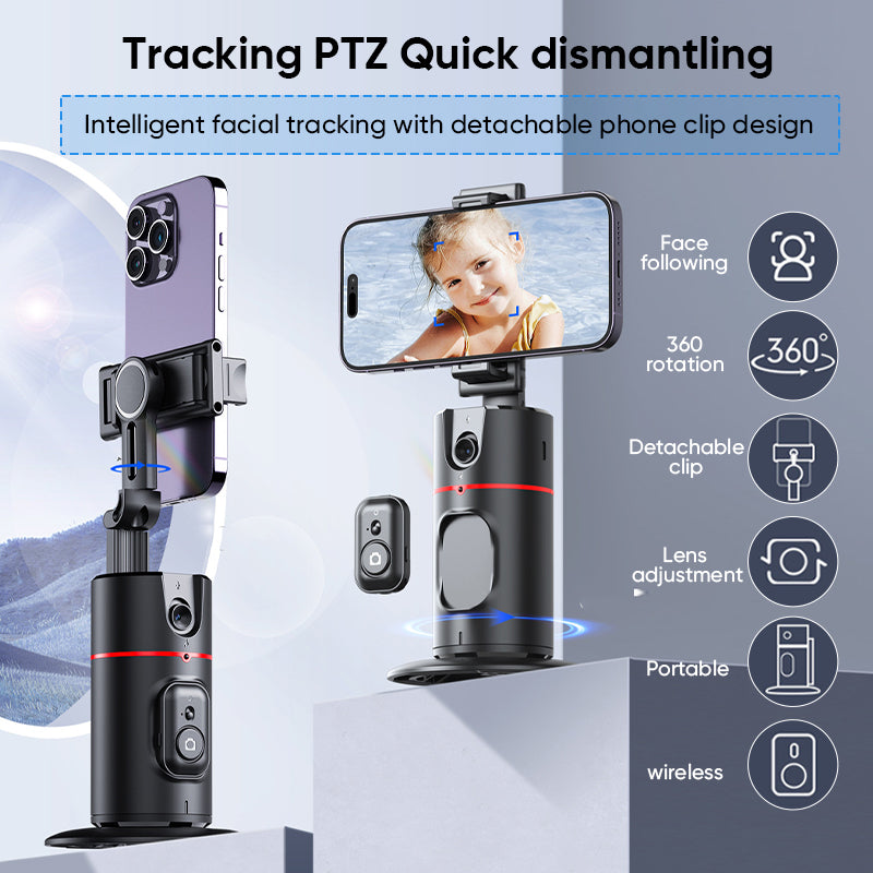 360° Smart Tracking Gimbal med Ansiktsgjenkjenning