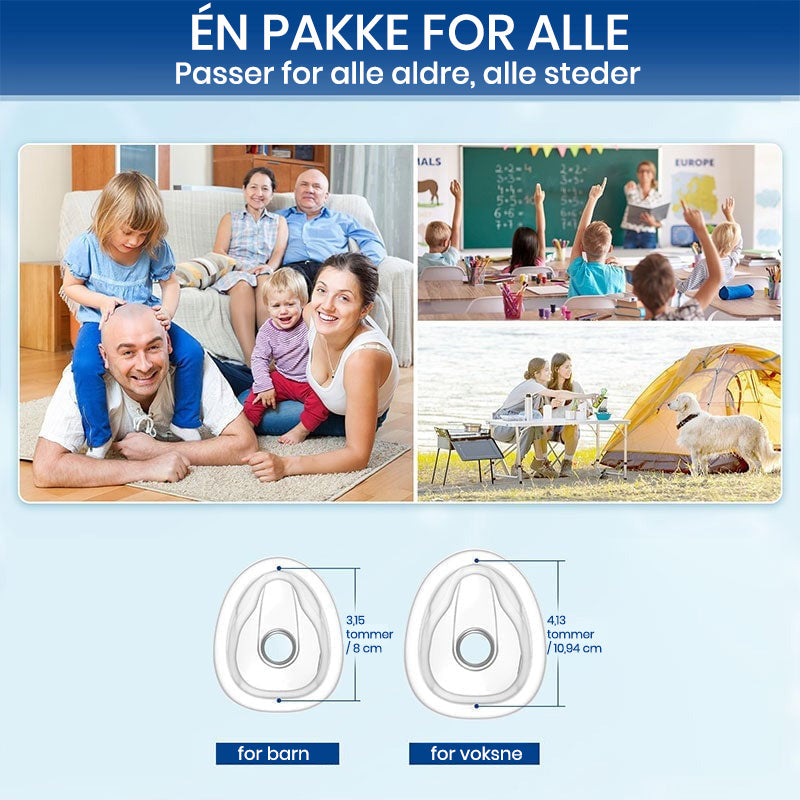 Vitalkapasitetstrener + anti-kvelningsenhet