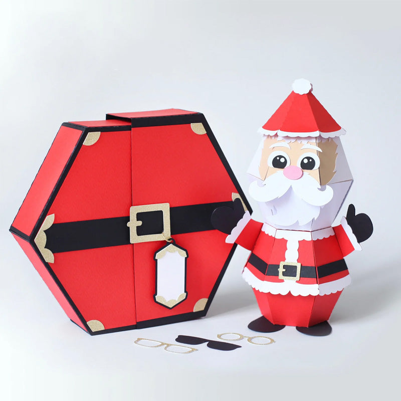 🎅3D Julenissen Prank Pop-up Box kort🥳