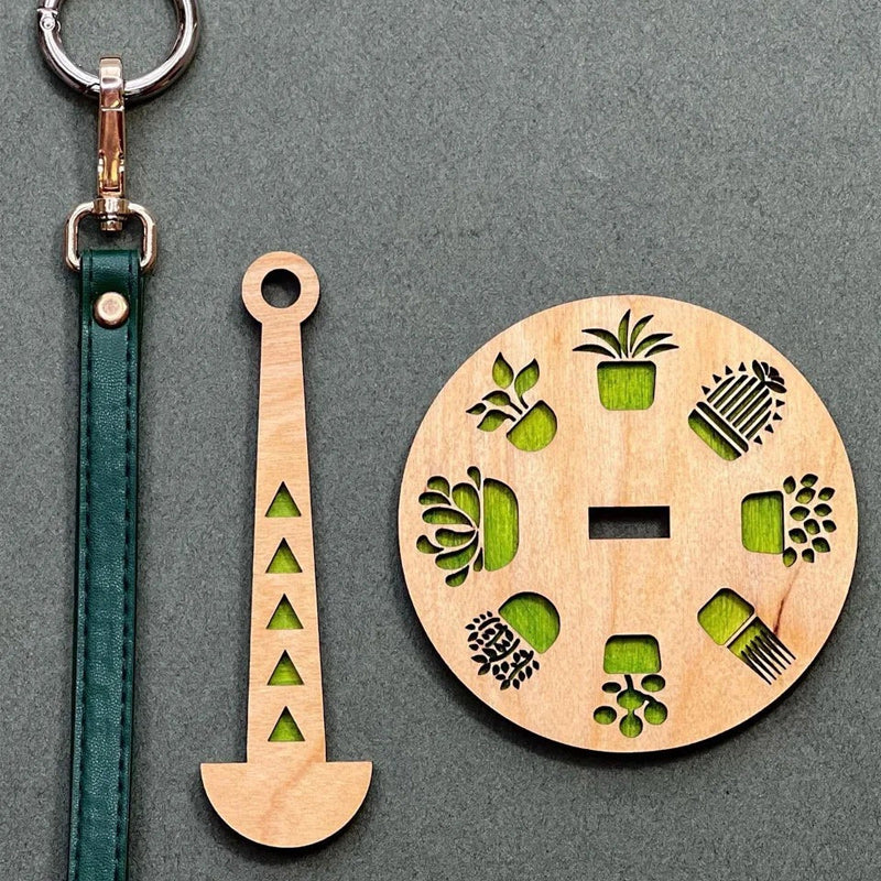 Håndleddsgarnholder av tre