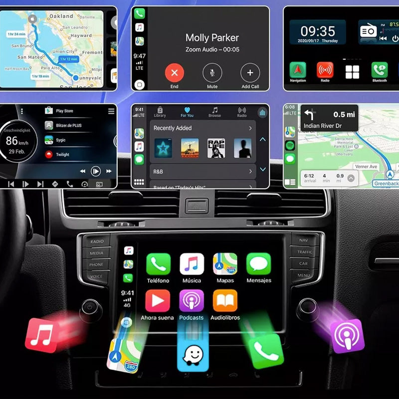 Trådløs CarPlay Android Auto Box