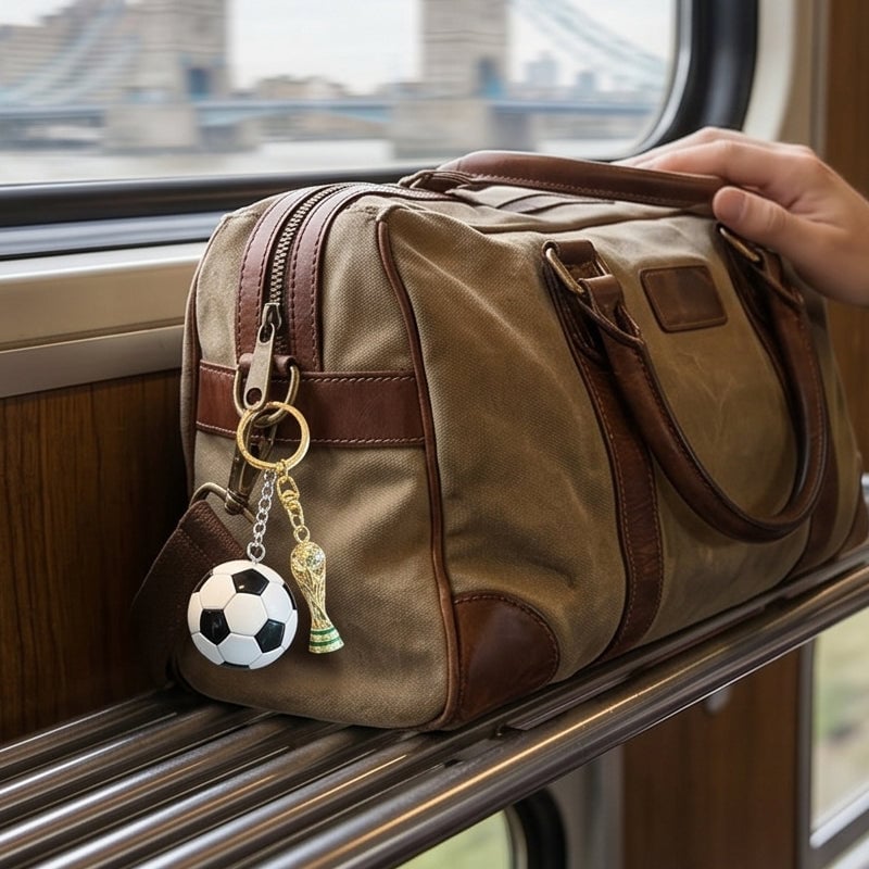 Soccer Commemorative Keychain