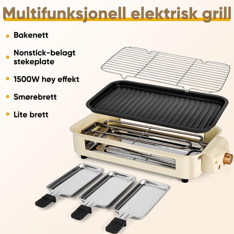 SAKER® Elektrisk Innendørs Grillsett