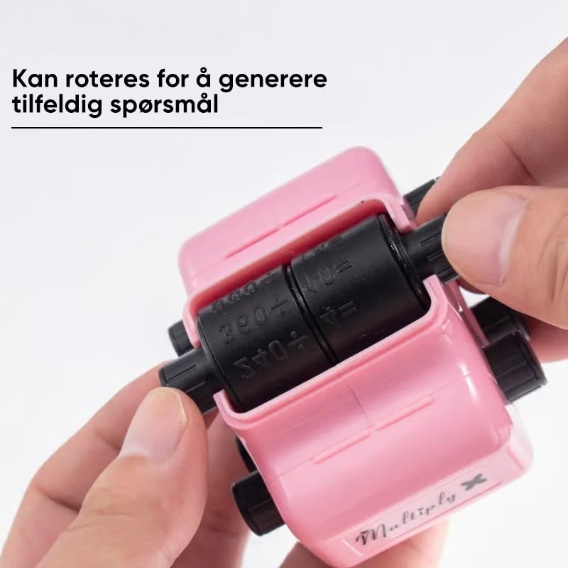 4-i-1 Rullestempelsett for Matematikkøving