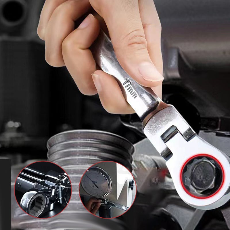 Justerbart Skrallenøkkelsett