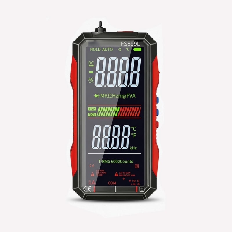 Sann RMS Digitalt Voltmeter med 6000 Telling