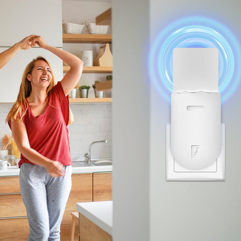 2-i-1 Mygglampe med Klebrig Felle