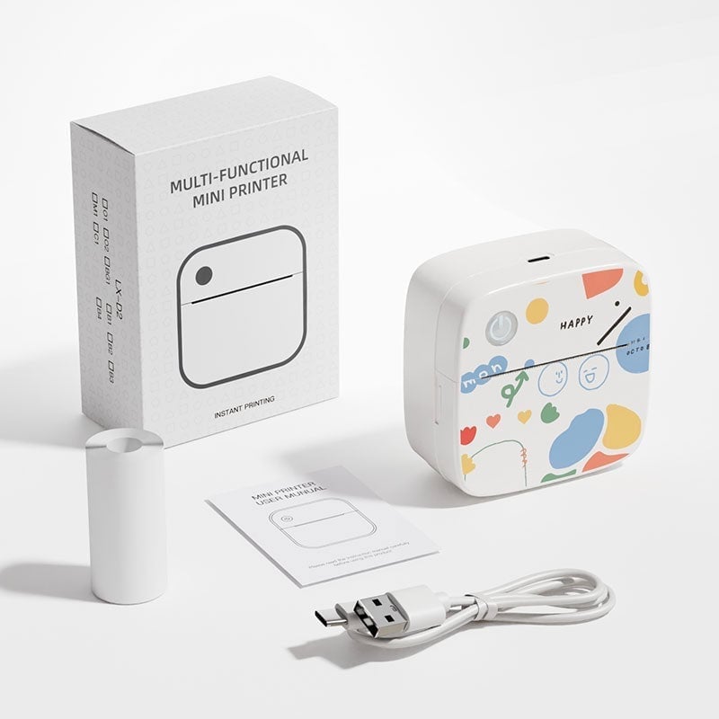 Mini Trådløs Bluetooth-Etikettskriver