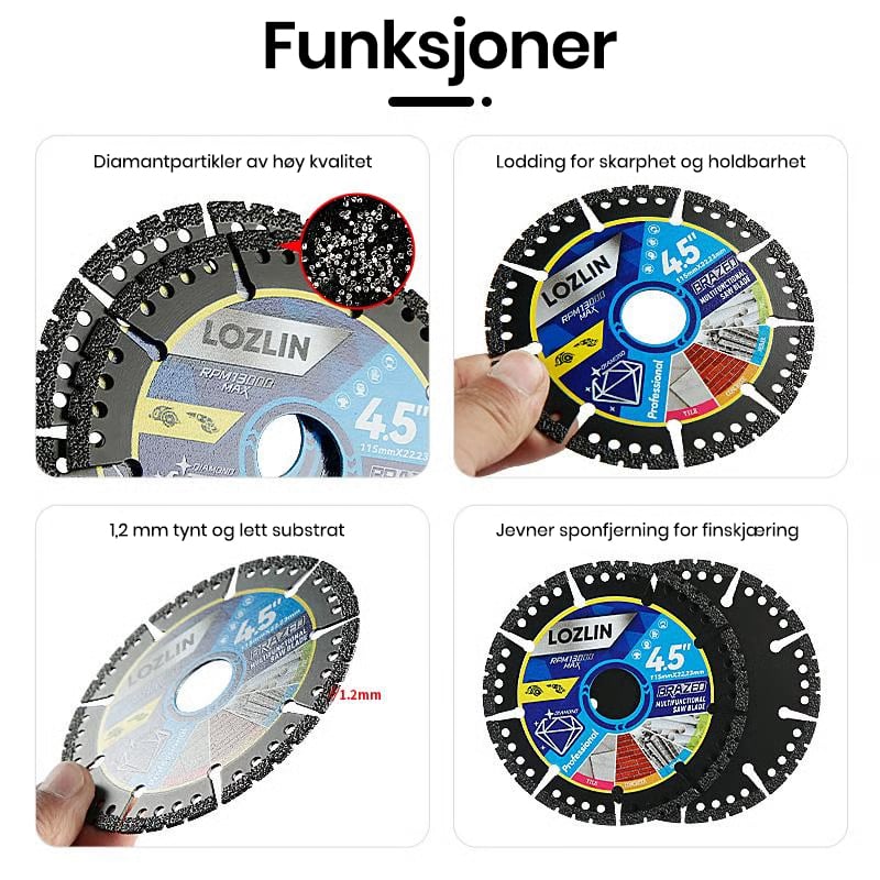 Diamant Multifunksjons Sagblad