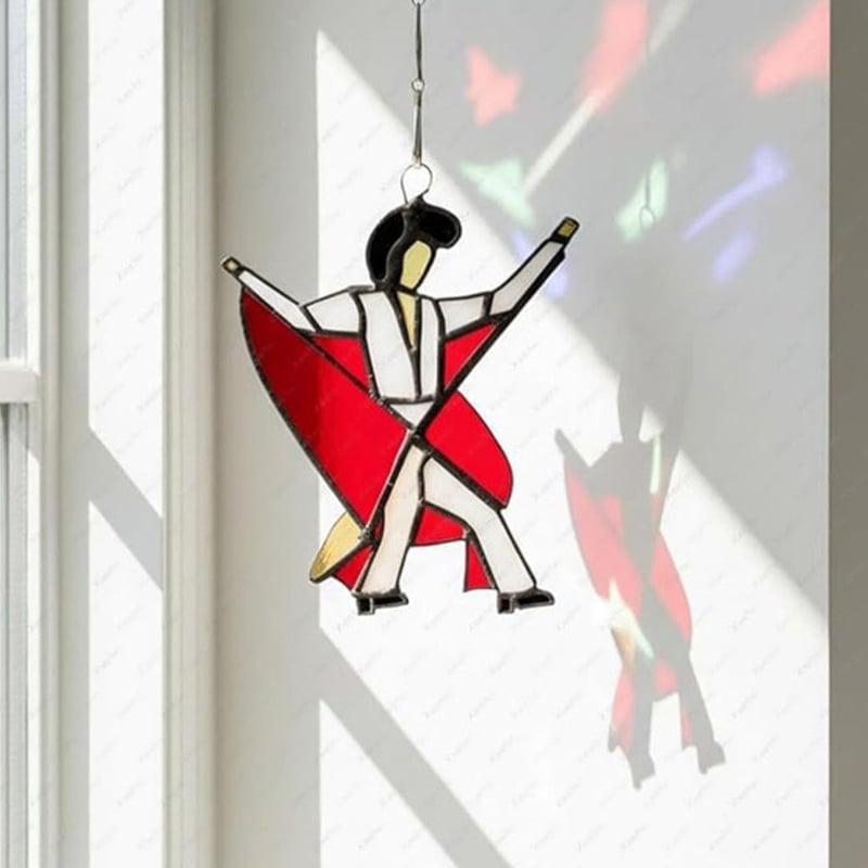 Håndlaget Spinner i Farget Glass