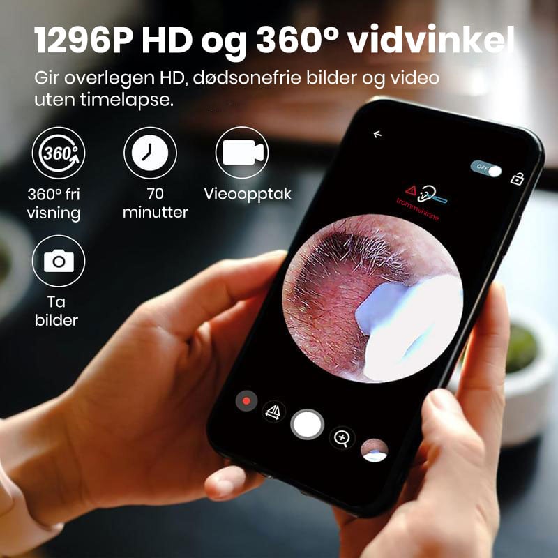Smart Visuell Ørerenser med Kamera
