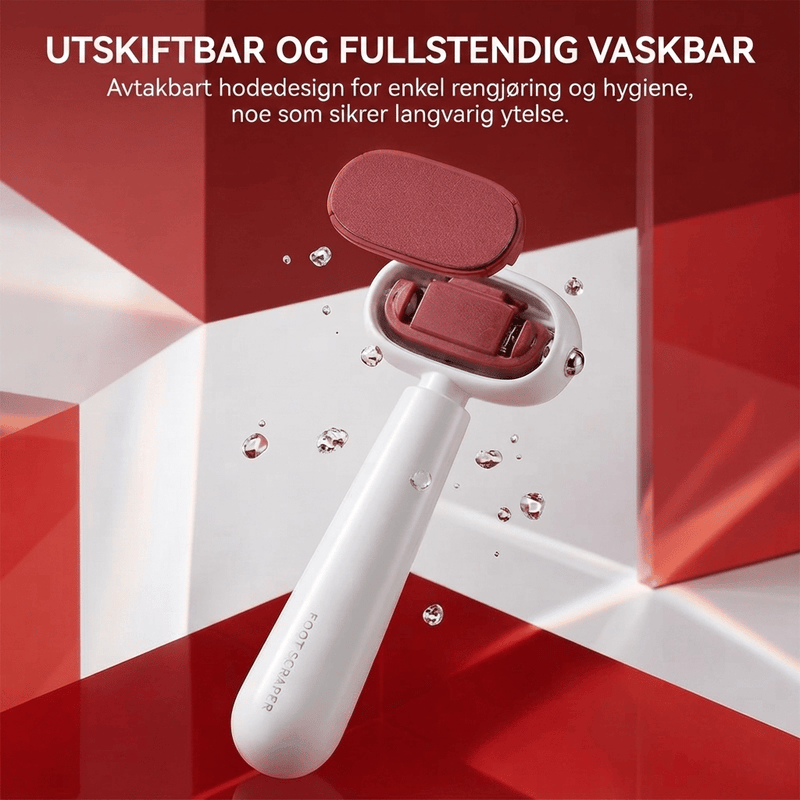 2-i-1 fotfil for fjerning av hard hud