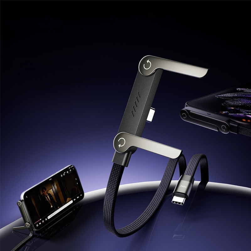 240W hurtigladestativ-datakabel med BendPhone-tilbehør