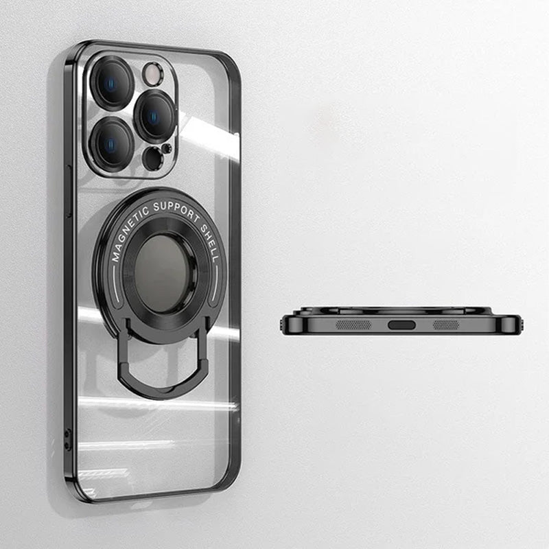 Magnetisk Holder Plating Telefonveske for iPhone