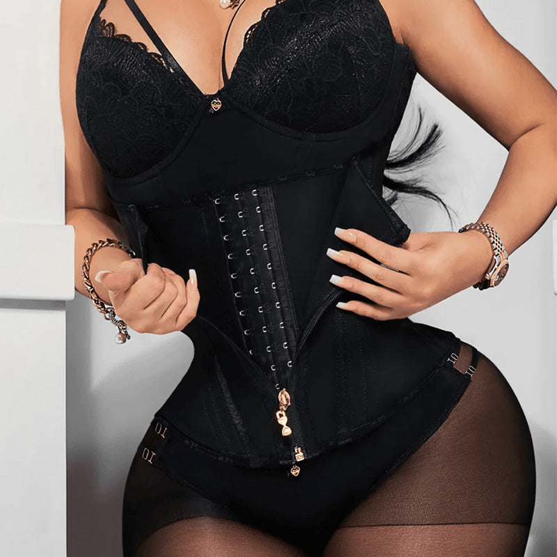 Body Shaper Tank Top med glidelås og bryst
