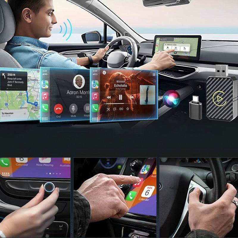 Trådløs CarPlay Android Auto Box