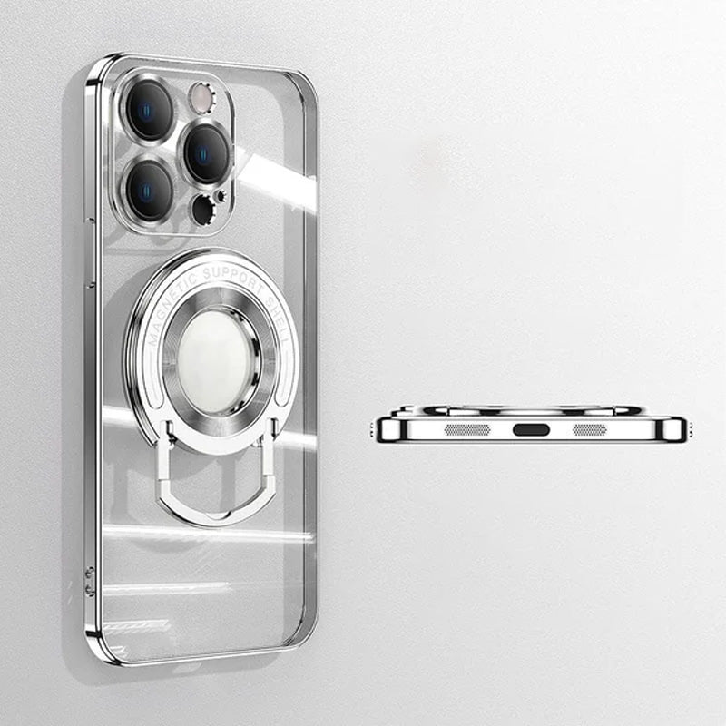 Magnetisk Holder Plating Telefonveske for iPhone