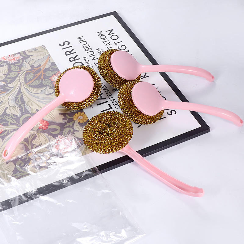 Ståltråd Rengjøringsball med Utskiftbart Håndtak