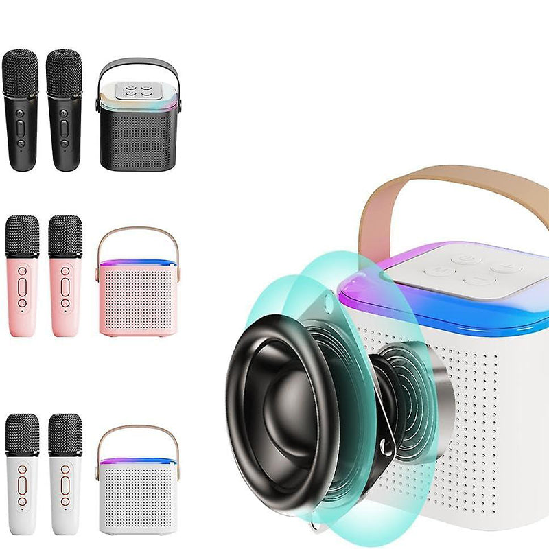 Bærbar Mini Karaoke Bluetooth-høyttaler og Mikrofon