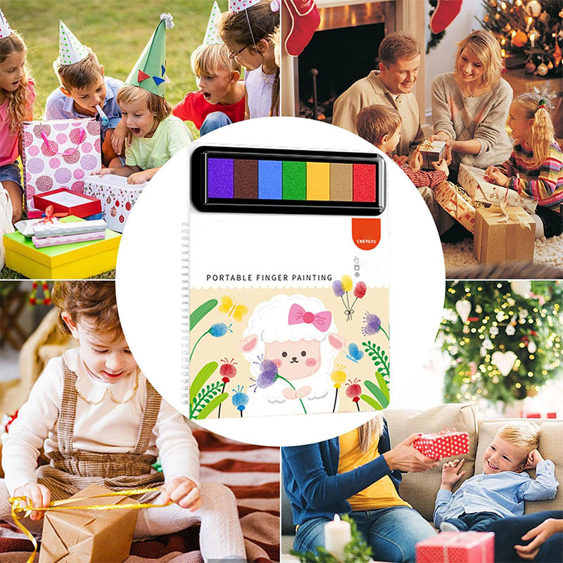 Children's educational finger painting book