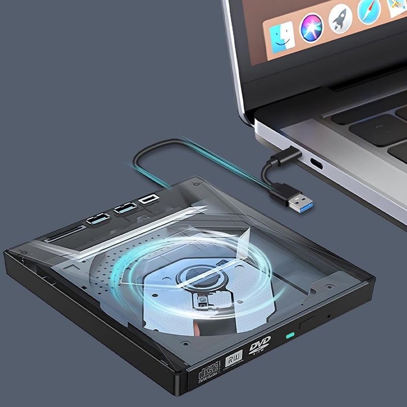 7-i-1 ekstern USB DVD-stasjon og Blu-ray-spiller