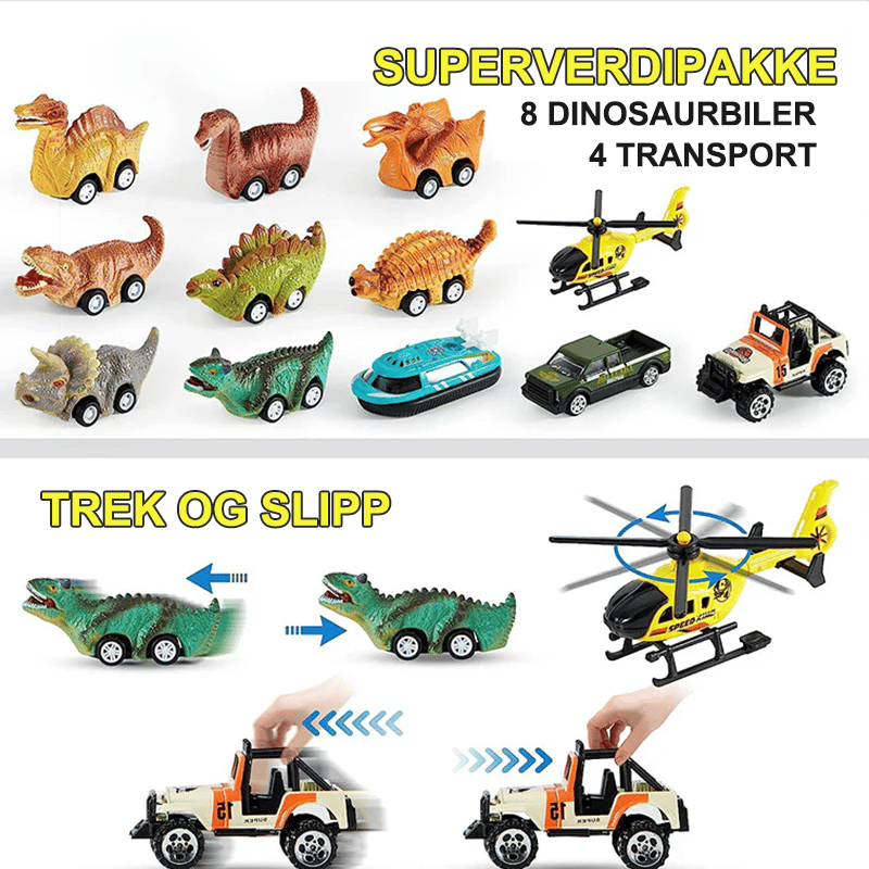 Sakerplus Dinosaur Transport Lastebilsett