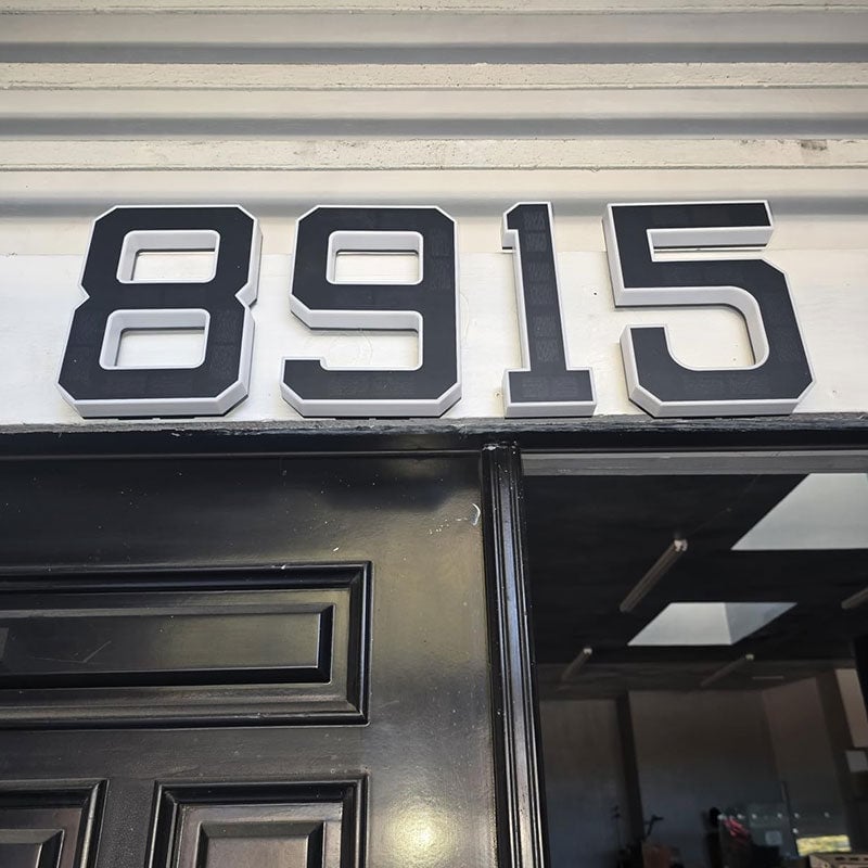 Solcelledrevet Vanntett LED-Adressenummer