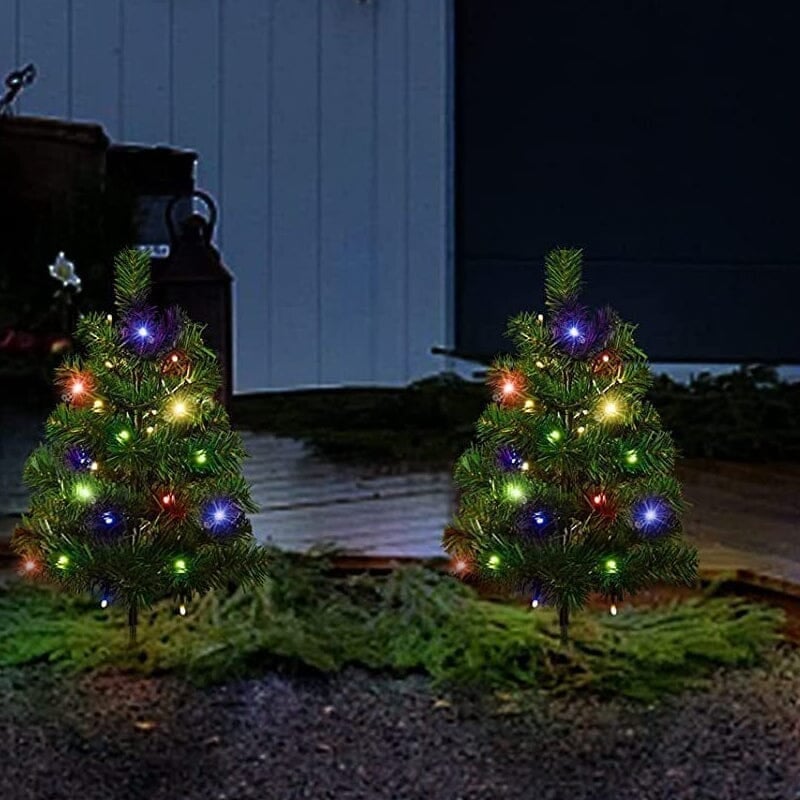 Solcelledrevet Farget LED Julelys