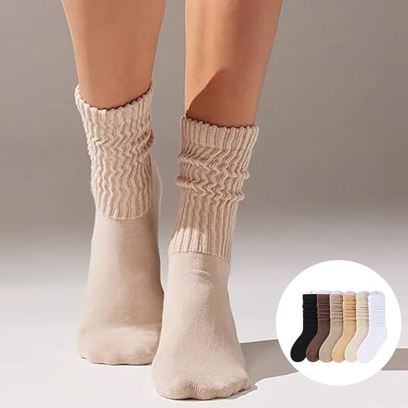 6 farger på vår-høst Maillard-sokker