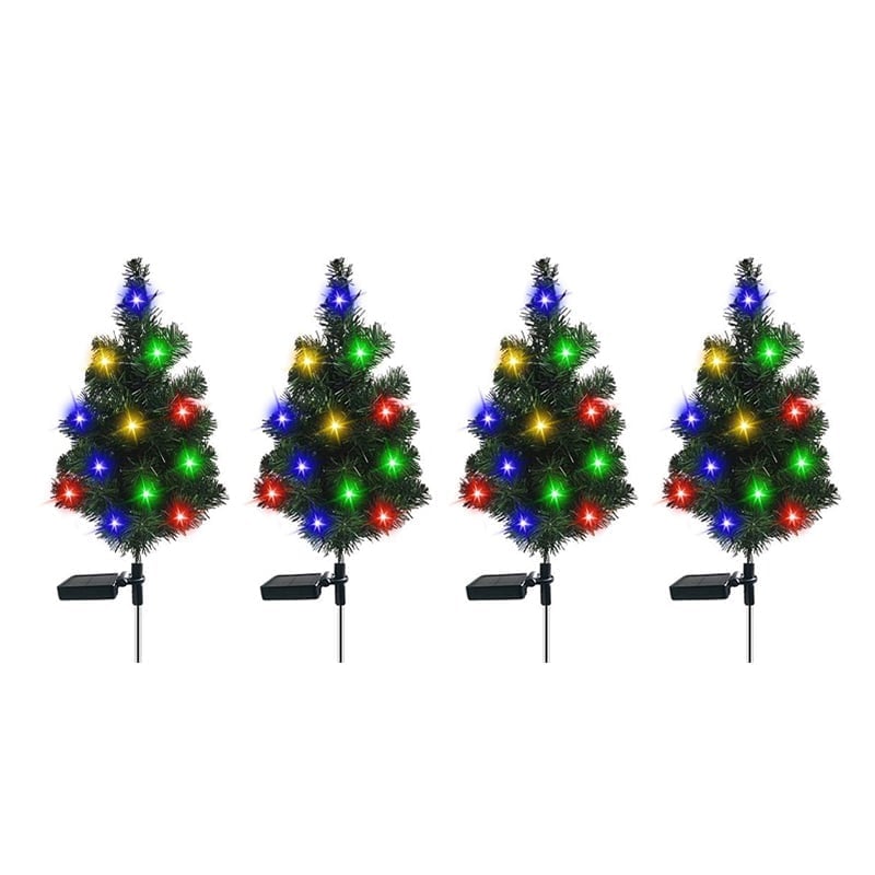 Solcelledrevet Farget LED Julelys