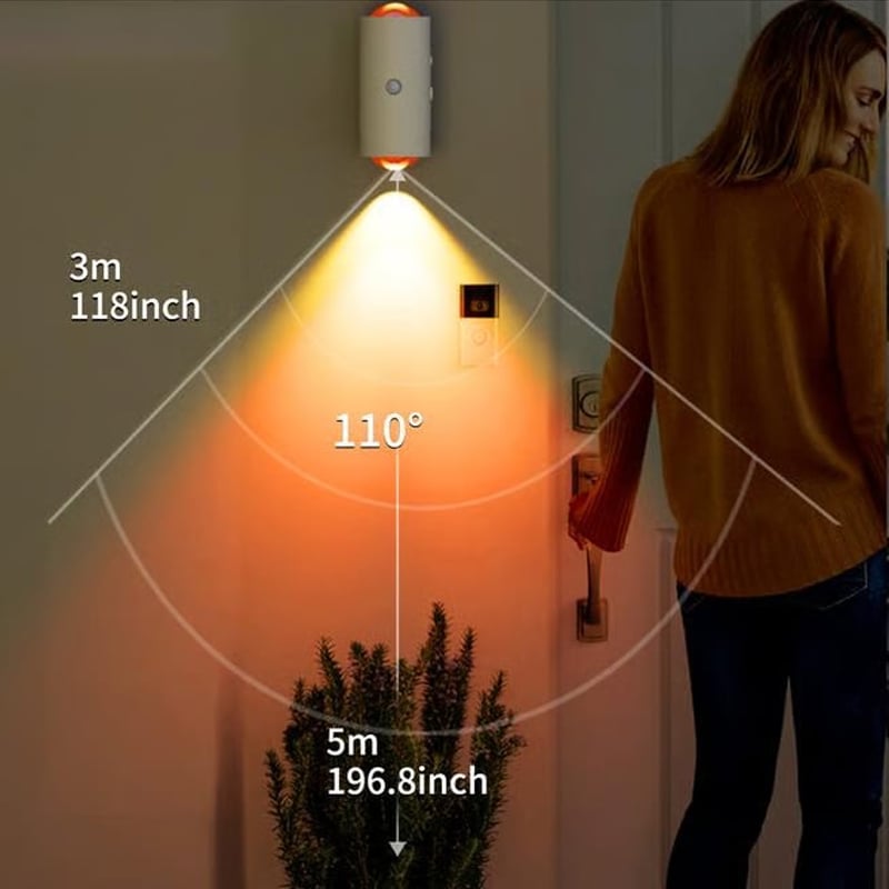 Sakerplus RGB Nattlys med Bevegelsessensor