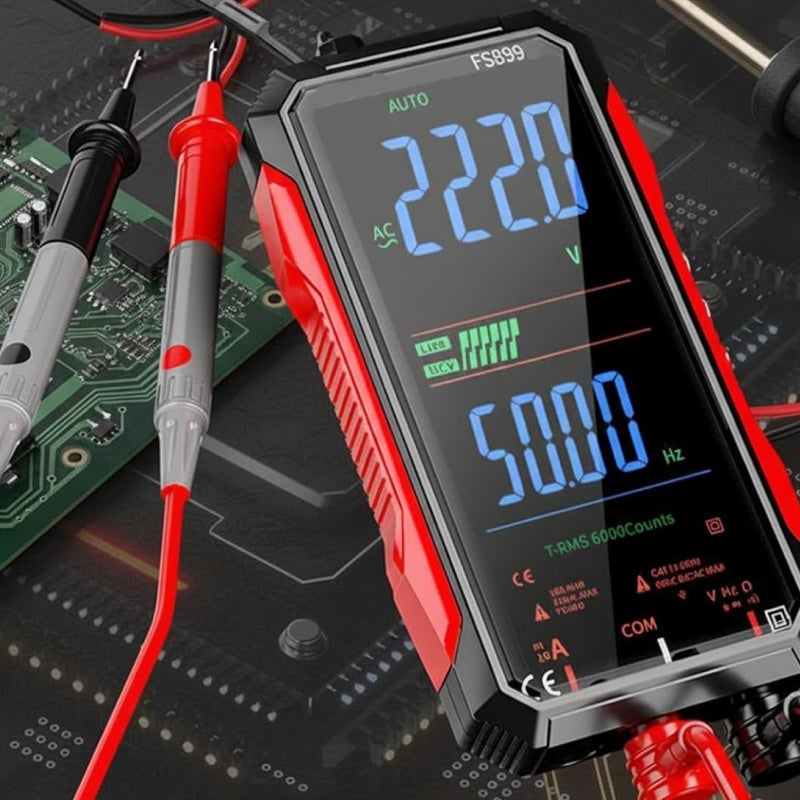 Sann RMS Digitalt Voltmeter med 6000 Telling