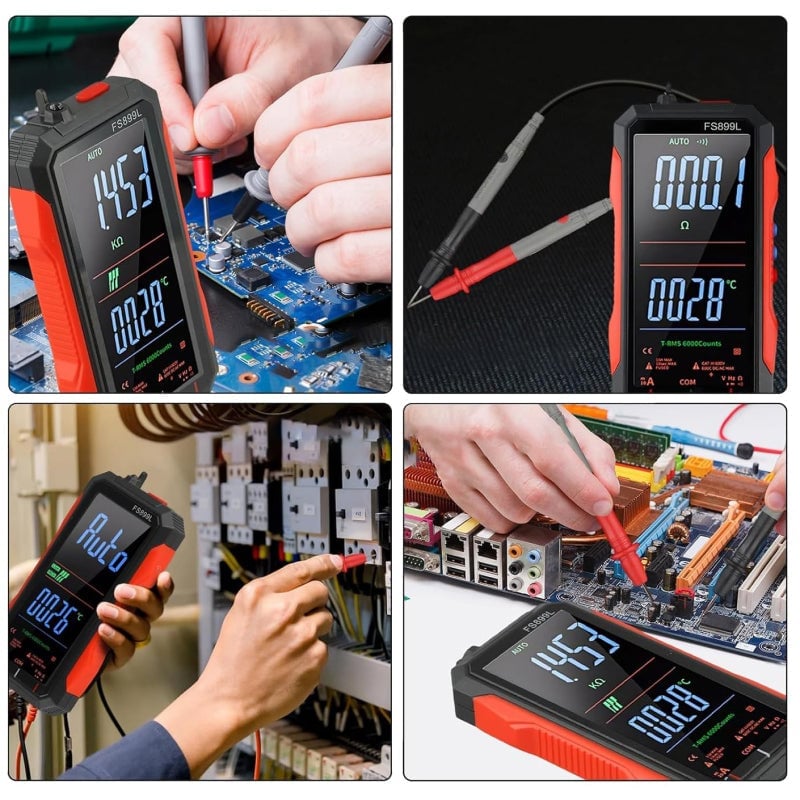 Sann RMS Digitalt Voltmeter med 6000 Telling