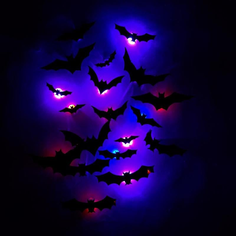3D Flaggermusdesign LED Dekorasjon